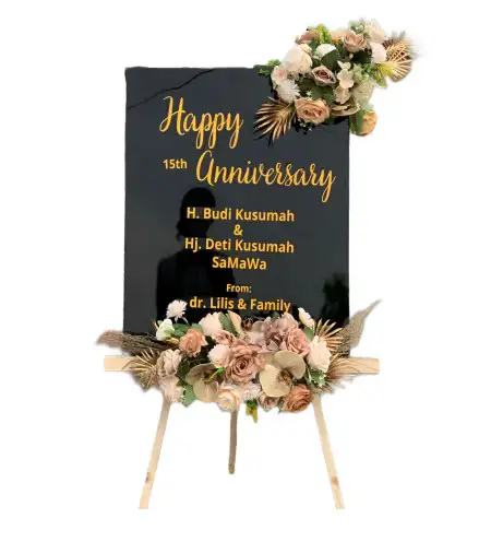 Papan Bunga Akrilik Gedung Wedding Bogor