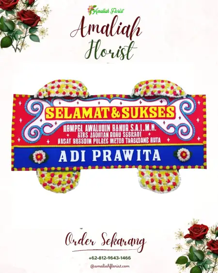 Papan Bunga Ucapan Selamat Gedung Wedding Bogor