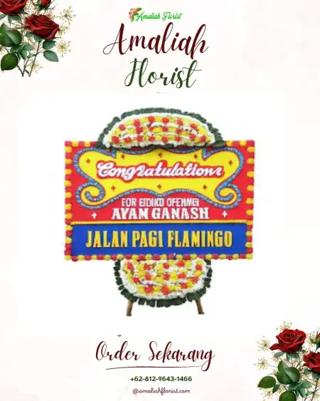 Sewa Papan Bunga Gedung Wedding Bogor